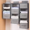 thumbnail image 5 of Hanging Shelf Closet Storage Organizer With Removable Drawers, Hanger Clothes, 5 of 5