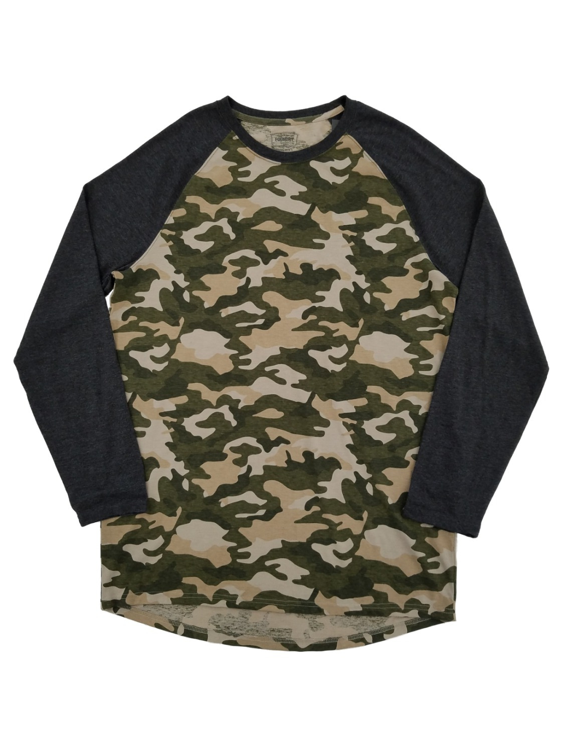 Download The Foundry - Mens Big & Tall Camouflage Crew Neck Long ...