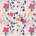 thumbnail image 4 of CREVENT Cozy Plush Girls  Pink Flowers Minky Baby Receiving Blanket, 4 of 5
