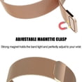 thumbnail image 3 of FIEWESEY Compatible with Fitbit Versa 3/Versa Sense Bands,Magnetic Stainless Steel Milanese Loop Watch band Metal Replacement Strap Bracelet Wrist Band for Men/Women(Rose Gold), 3 of 6