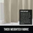 thumbnail image 4 of GORILLA GRIP Waffle Shower Curtain, Thick Weighted Fabric, Wrinkle and Rust Resistant, Classic Hotel Quality Design, Machine Wash, 72x72 Beige, 4 of 9