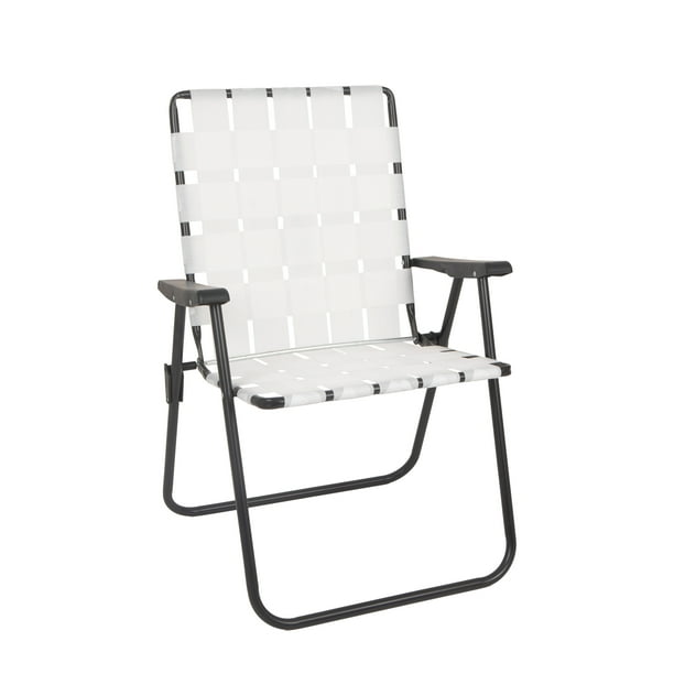 Mainstays Folding High Back  Chair, White