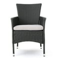 thumbnail image 2 of Grey Wicker Dining Chair Pair / Ideal for Transforming Spaces, 2 of 5