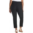 thumbnail image 6 of Hilary Radley Women Mid-Rise Stretch Pull-On Ankle Pant (Black,Large), 6 of 8