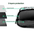 thumbnail image 4 of Lsque Winter Wonderland Light Blue Pattern Laptop Bag – Portable & Slim Single-Shoulder Computer Case with Adjustable Strap, Protective, Lightweight for 13”/14”/15.6” Laptops, 4 of 8