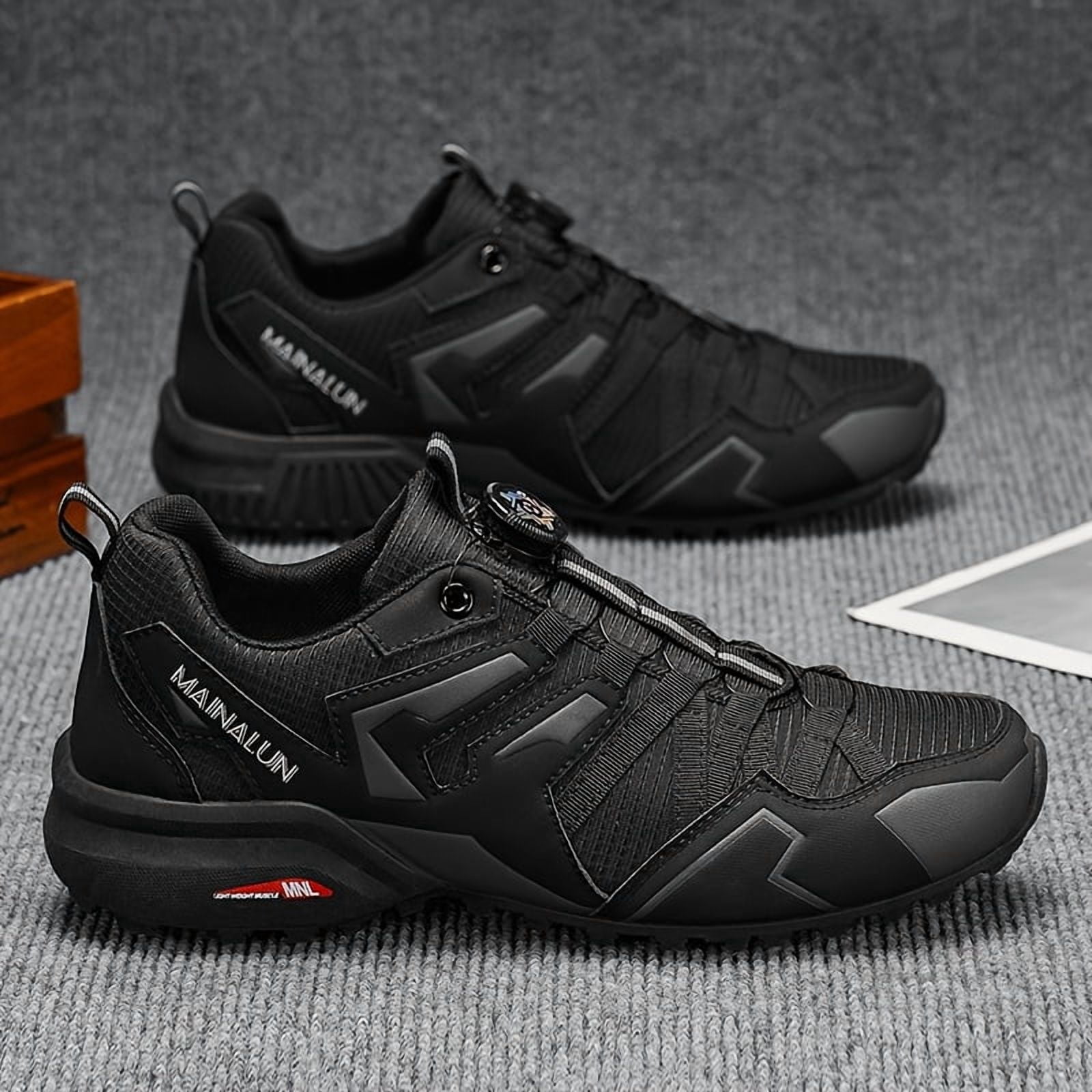A Pair of Shoes with Arch Support, No-Tie Design, Suitable for Sports And Leisure, Featuring Hidden Height Increase, Lightweight for Men, Comfortable for All Seasons, Breathable, Slip-Resistant