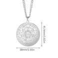 thumbnail image 3 of RuiJiao Tricolor 31MM Round Alloy Necklace - Sparkling Star of David Pendant, Fashionable and Elegant Jewelry Gift for Women, Ideal for Any Occasion, 3 of 5