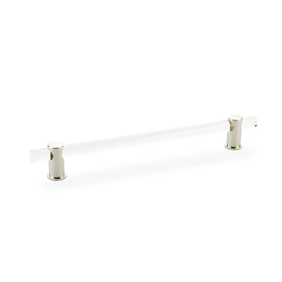 Schaub And Company 408-PN Lumiere 10" Euro Modern Luxury Solid Brass And Acrylic Bar Large