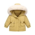 thumbnail image 5 of Kid's Baby One Piece Snowsuits Boys Girls Fashion Solid Color Down Jackets Keep Thickening Warm Outdoor Coat Jumpsuit Set, 5 of 8