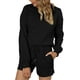 thumbnail image 3 of Conjunto de pijama para mujer Ropa de dormir de algodón acogedor Pantalones cortos Ropa de dormir de manga larga Pjs con bolsillos Ormromra CJWUS-3396, 3 of 6