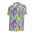thumbnail image 4 of Wukai Graffiti Pineapples Men’s Polo Shirts,Quick-Dry Athletic Shirt,Classic Fit Shirts-Small, 4 of 8