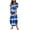 Blue-A, variant on Summer Plus Size Dresses for Womens 2025 Fashion Sexy Printing Pocket Short Sleeve V-Neck Dress