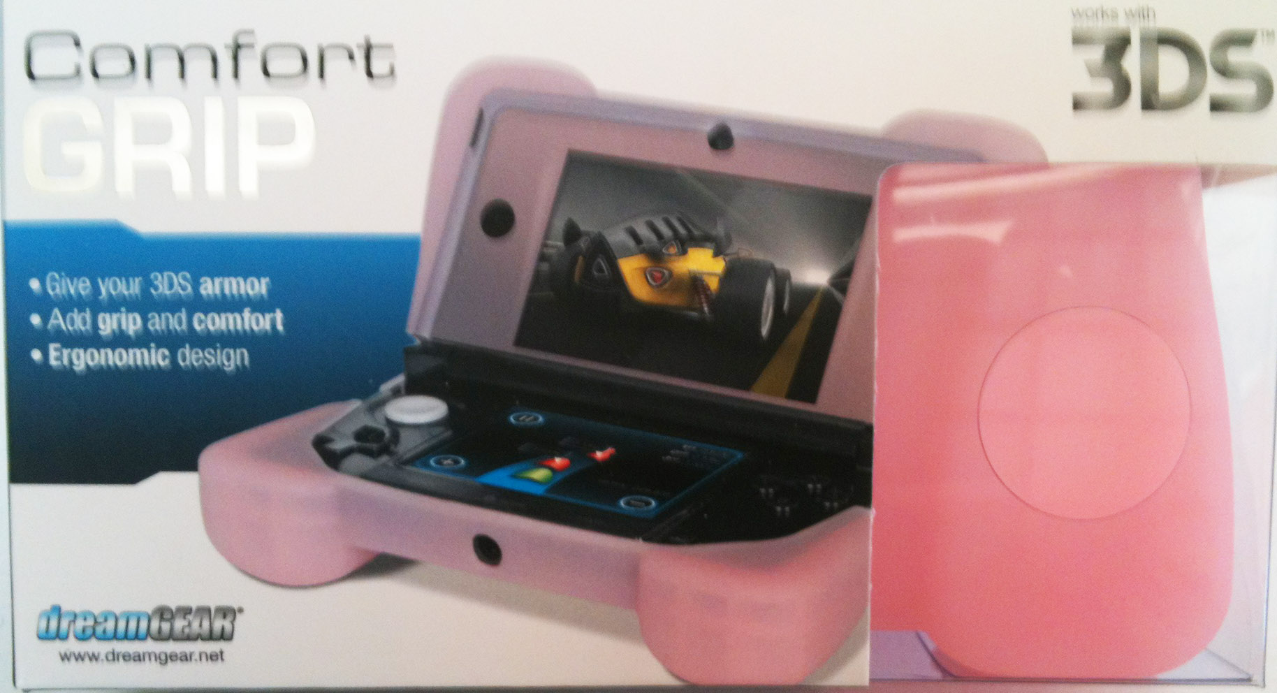 3ds Comfort Grip Pink For The Old 3ds Walmart Com