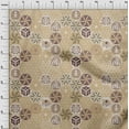 thumbnail image 4 of oneOone Cotton Jersey Light Brown Fabric Geometric Sewing Fabric By The Yard Printed Diy Clothing Sewing Supplies 58 Inch Wide, 4 of 5