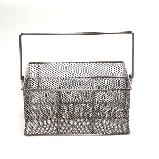 Mind Reader Metal Mesh Storage Basket Desk Organizer, Utensil Holder