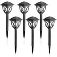 thumbnail image 1 of 6 Pcs Lampes Solaires de Jardin Extérieures LED Piquet Décor de Pelouse Multicolore, 1 of 2