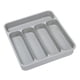 thumbnail image 3 of Bandeja para cubiertos, divisores de cajones, organizador expandible para cubiertos y vajilla Gris, 3 of 9