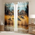 thumbnail image 2 of Castle Fairy Mallard Duck Blackout Curtains Set of 2 (52x84 Each),Vintage Window Curtains, 2 of 6