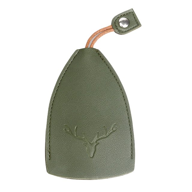 Estuche para llaves Carteras de dibujos animados Gato Ciervo Conejo Mini soporte para automóvil (Ciervo) Verde militar Verde