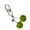 Green, variant on Cherries Charm Keychain Sparkling Multifunctional Crystal Accessory for Purses Backpacks and Car Women's