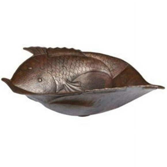 Premier Copper Products PV2FHDB Two Fish Vessel Hammered Copper Sink