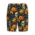 thumbnail image 5 of Easygdp Halloween Skull Men's Short Pajama Pants, Sleep Shorts, Household Pants, Casual Pants with Pockets - Small, 5 of 9