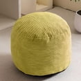 thumbnail image 6 of Round Stuffed Pouf Ottoman, Corduroy Poufs with Foam Chunk Filling, Furry and Fluffy Pouf Foot Stool Storage Ottoman, 20 X 15 Floor Poufs Foot Rest for Living Room, 6 of 13