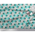 thumbnail image 3 of Soimoi Green polyester Crepe Fabric Monitor & Bossy Girl Printed Fabric 1 Yard 42 Inch Wide, 3 of 3