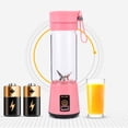 thumbnail image 3 of Extracteur de Jus Électrique Portable 380 ml Multifonction USB Mélangeur de Jus de Fruits, Rose, 3 of 8