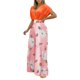 thumbnail image 1 of Traje de dos piezas informal de moda con cintura deportiva y estampado floral de verano para mujer Wmkox8yi  bvn589, 1 of 8