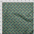 thumbnail image 3 of oneOone Cotton Flex Fabric Leaves & Floral Block Printed Craft Fabric BTY 40 Inch Wide, 3 of 4