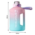 thumbnail image 3 of Botella de agua deportiva de 2400 ML, botella grande para Fitness para exteriores (rosa) Tmvgtek Para Estrenar, 3 of 8