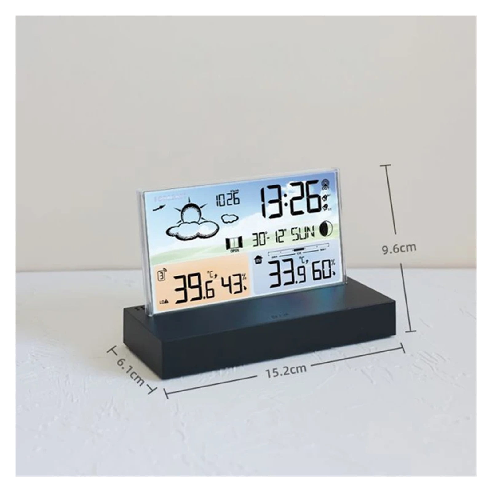 Digital Weather Station Temperature and Humidity Meter Alarm Clock Forecast Hygrothermograph ,Simple Operation