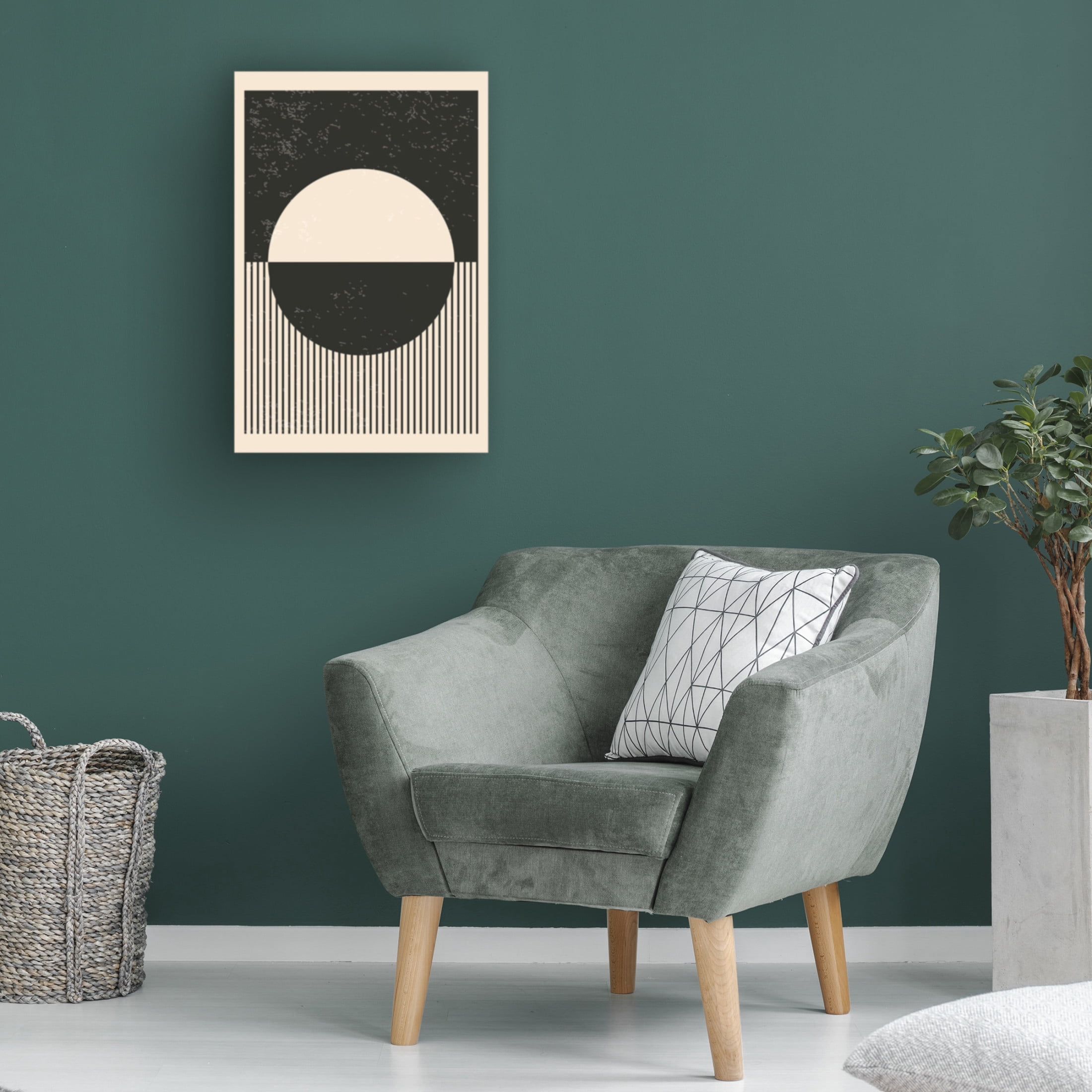 Trademark Fine Art jay stanley  Black and White Planets Series 4 Canvas Wall Art