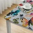 thumbnail image 4 of BANET Spring Vinyl Flannel Backed Tablecloth, Rectangle, Pastel Vinyl Tablecloth with Flannel Backing white, 4 of 7