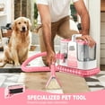 thumbnail image 3 of SUXIANGVAC Portable Carpet and Upholstery Spot Cleaner Machine, 30Kpa Powerful Suction with 5 Cleaning Tools, 17oz Cleaning Solution, Lightweight Compact Design, Deep Clean for Car, Home, Pink, 3 of 9
