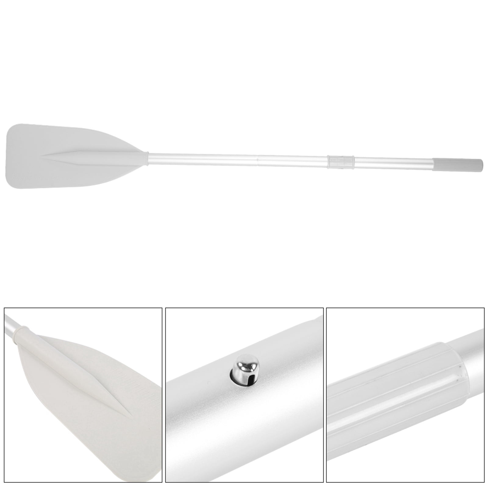 High Toughness Inflatable Boat Dinghy Canoe Water Marine Sports Aluminium Alloy Oars 2pcs Paddle with 2Pcs Rod Set