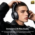 thumbnail image 6 of Hybrid Active Noise Cancelling Headphones, -50dB Bluetooth Headphones 5.4, 70H Playtime,Clear Call with 6 ENC Mic, Bass Boosted by 95%, Wireless Over Ear Headphones, for Travel Home Office, 6 of 8