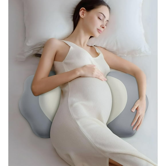 Almohada de Embarazo DONAMA de Espuma Viscoelástica Ajustable con Forma en W y Tecnología de Enfriamiento