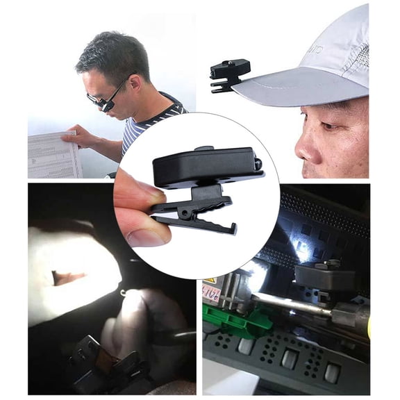 Adjustable Eyeglass Light, Hands,Free LED Clip Lamp for Reading, Fishing  Detailed Work