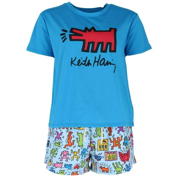 Keith Haring Knit Pajama Set with Shorts (Women)
