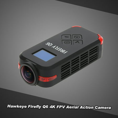 Hawkeye Firefly Q6 4K HD FPV Aerial Camcorder 120° Wide Angle Action Camera for ZMR250 QAV250 GoolRC 210 QAV180 Racing
