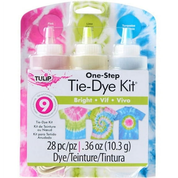 Tulip One-Step Bright Tie Dye Kit - 3 Colors - Makes 9 Projects