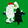 thumbnail image 2 of Boy's Lost Gods Decorating wth Yeti  Graphic Tee Kelly Green Small, 2 of 4