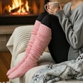 thumbnail image 4 of allydrew Winter Warm Over the Knee Thigh High Long Boot Socks, Pink, 4 of 4