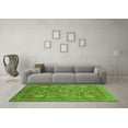 thumbnail image 3 of Ahgly Company Indoor Square Abstract Green Modern Area Rugs, 3' Square, 3 of 4