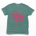 thumbnail image 5 of Country Girl Hat Puff Print  - Womens Garment Dyed Graphic T-Shirt, 5 of 7