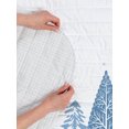 thumbnail image 4 of Winter Reversible Bedspread Set, Cold Scene Deer Frozen Trees and Snow Christmas Season Pine Trees Bushes, Pillow Shams & Comforter Microfiber Bedding Set, 3 Sizes, Blue White, by Ambesonne, 4 of 4