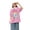 Pink, variant on Hiijoy Toddler Girls Summer Beach Graphic Tee Short Sleeve Crew Neck T-Shirt, Sizes 1-13