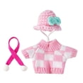 thumbnail image 5 of Qjidjing 4Pcs 7 Inch Desk Goose Outfits, Desktop Gooses Clothing Set, Mini Porch Goose Accessories, Crochet Clothes for Home Office Table Decor, 5 of 9